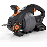 Desatascador de Desagües 18V 2000mAh- TACKLIFE 0~560RPM Espiral de Limpieza con Batería Recargable- Velocidades…